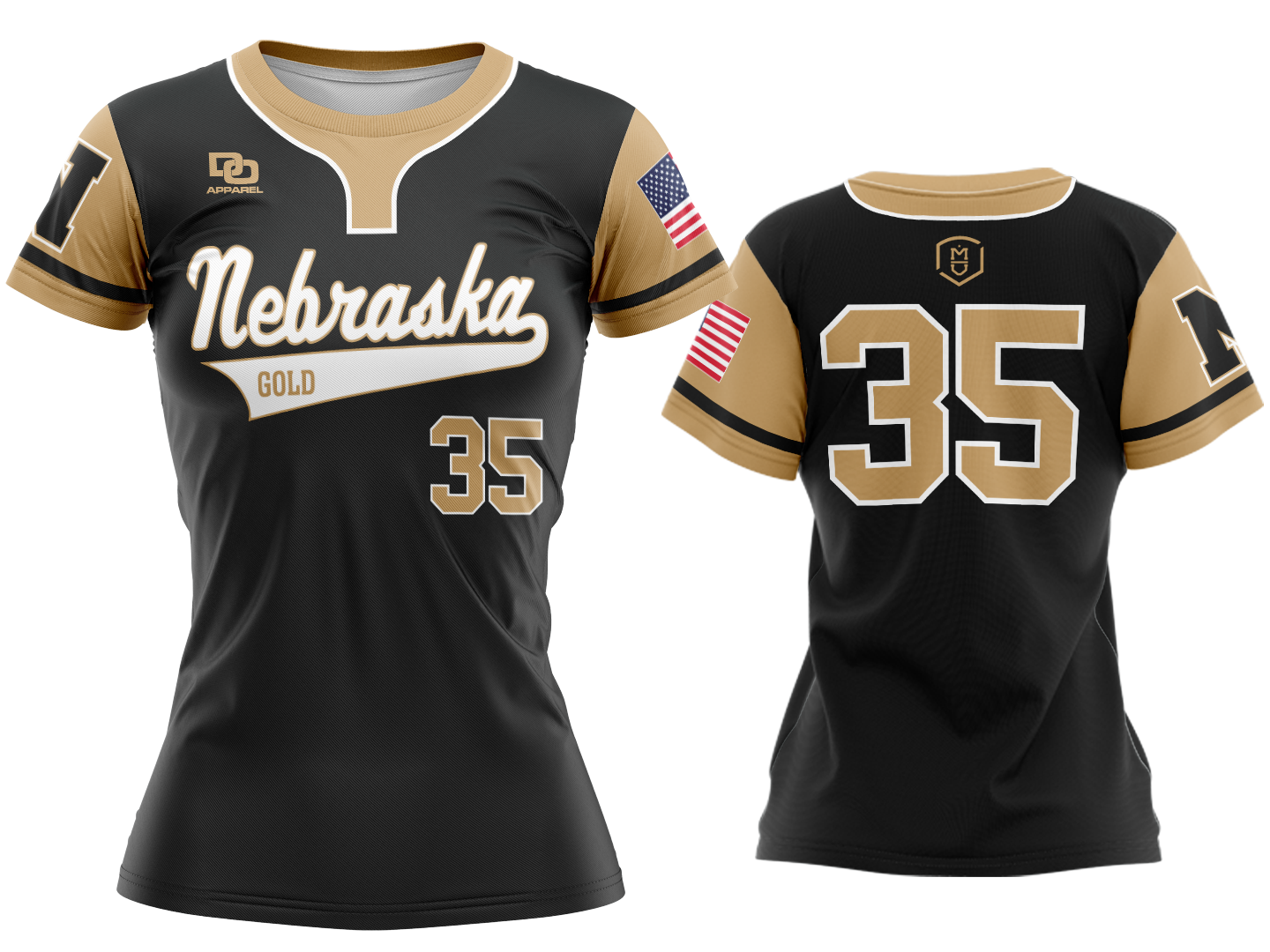 Custom Crew Jersey - GA Black