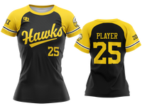 Custom Womens Crew Jersey - Black