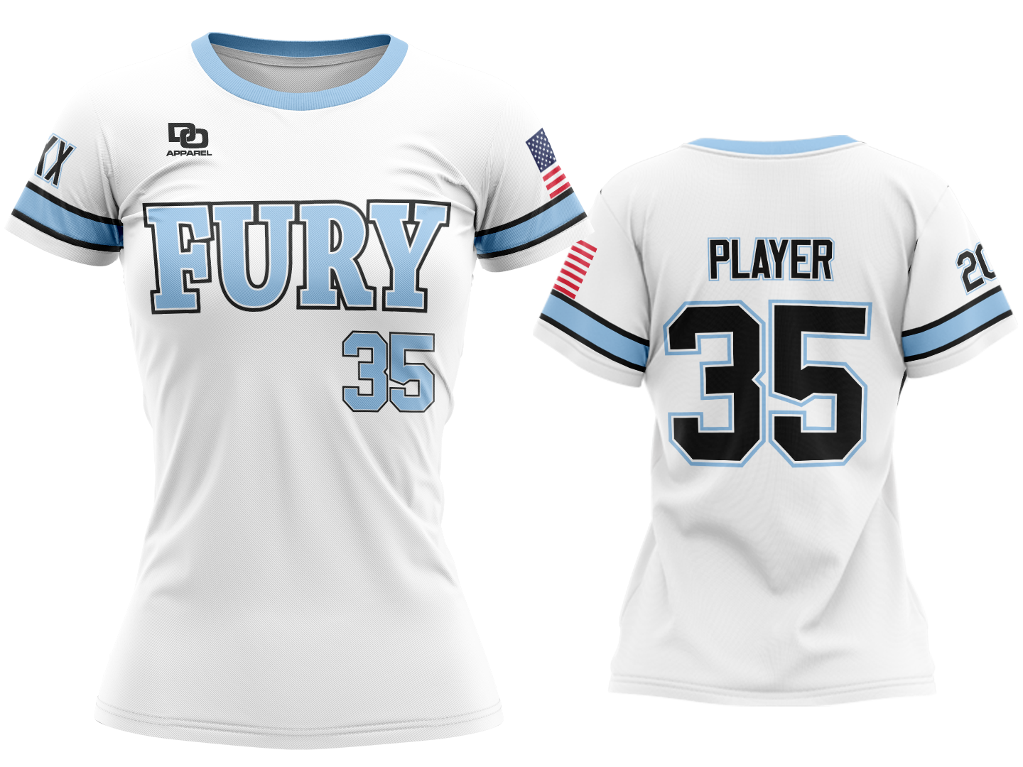 Custom Crew Jersey - White