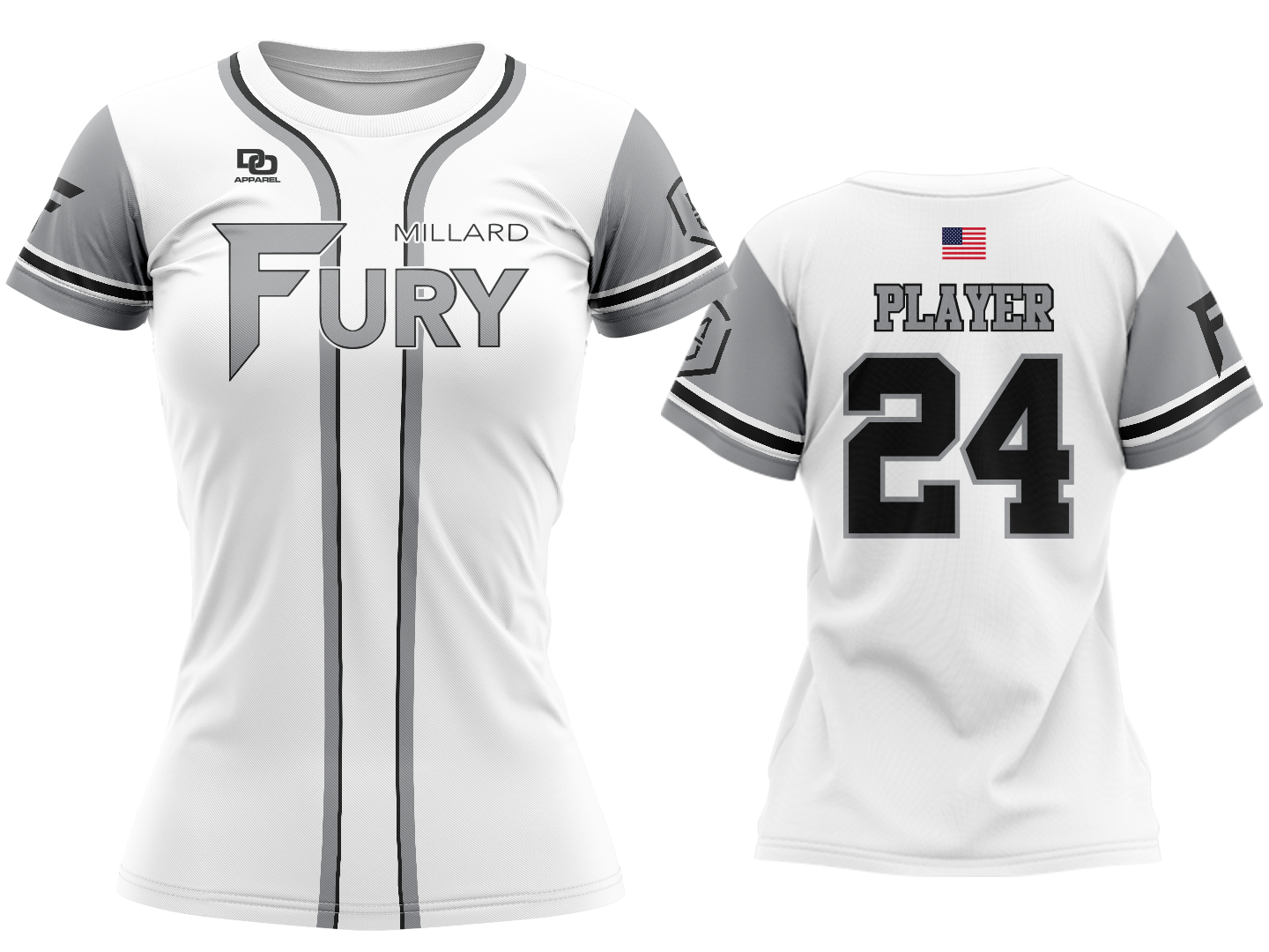 Custom Crew Jersey - Duke White