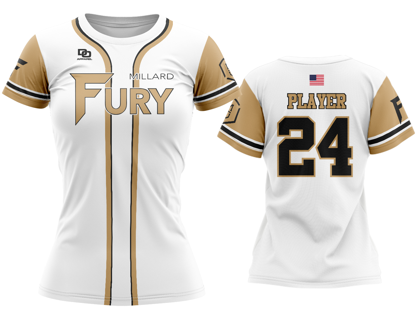 Custom Crew Jersey - Duke White