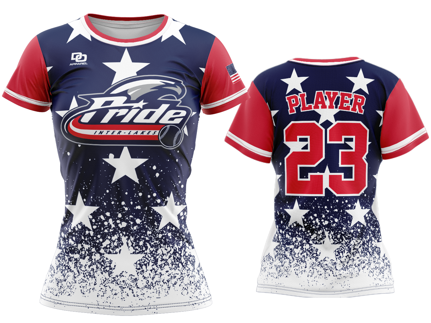 Custom Womens Crew Jersey - USA