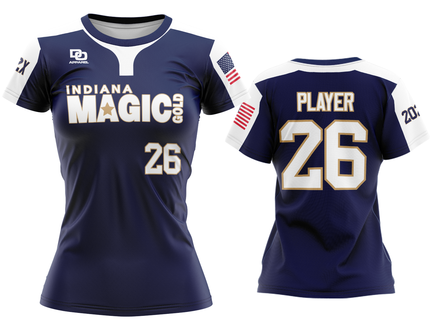 Custom Womens Crew Jersey - OSU Navy