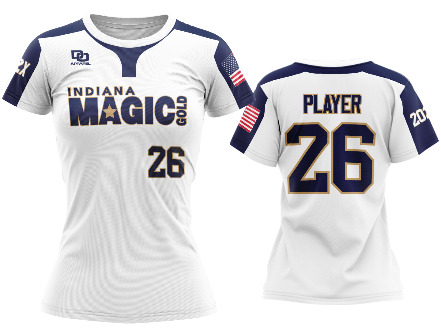Custom Womens Crew Jersey - White OSU
