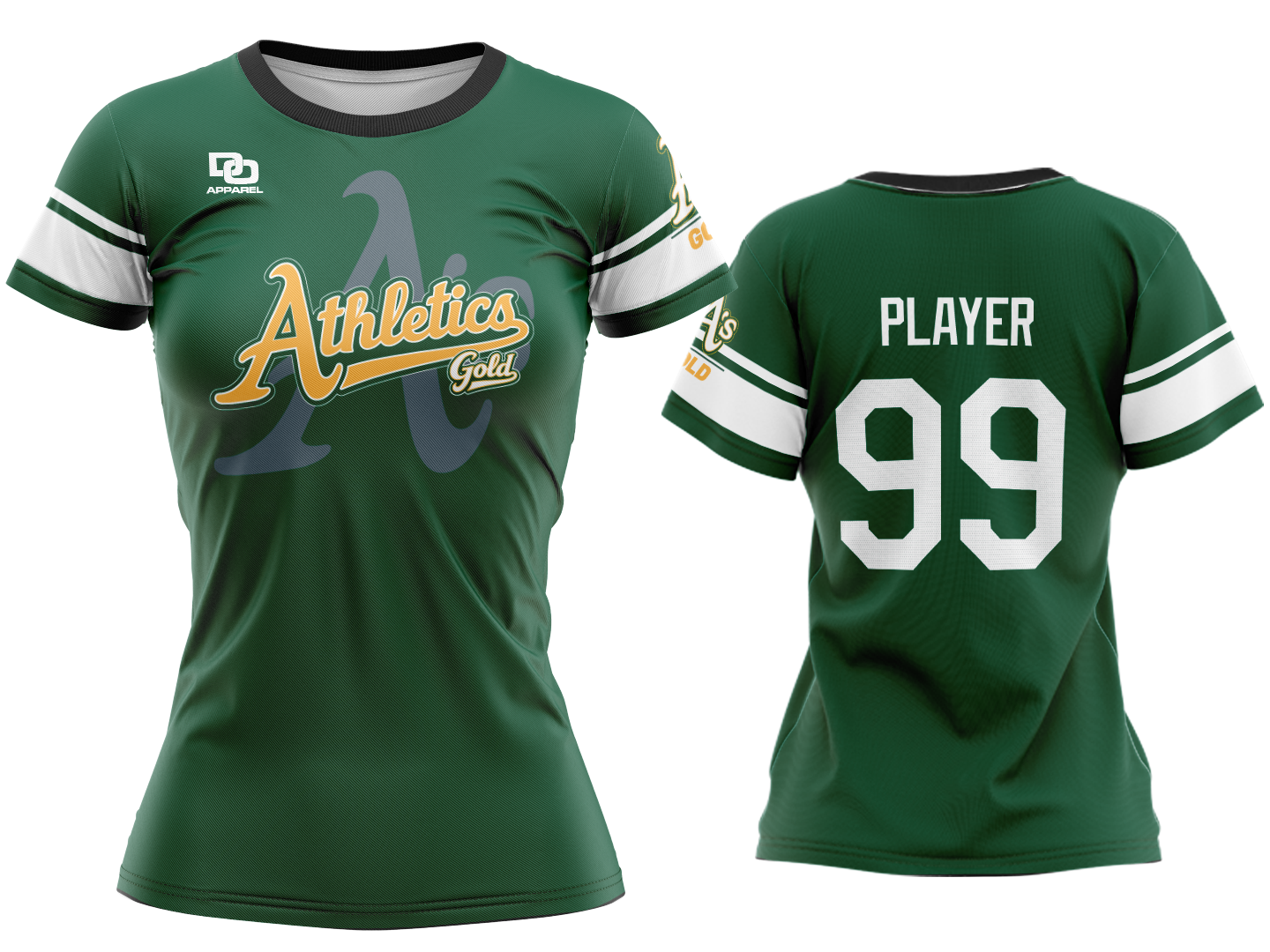 Custom Womens Crew Jersey - Pine Alt