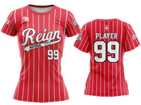 Custom Womens Crew Jersey - National Pinstripe