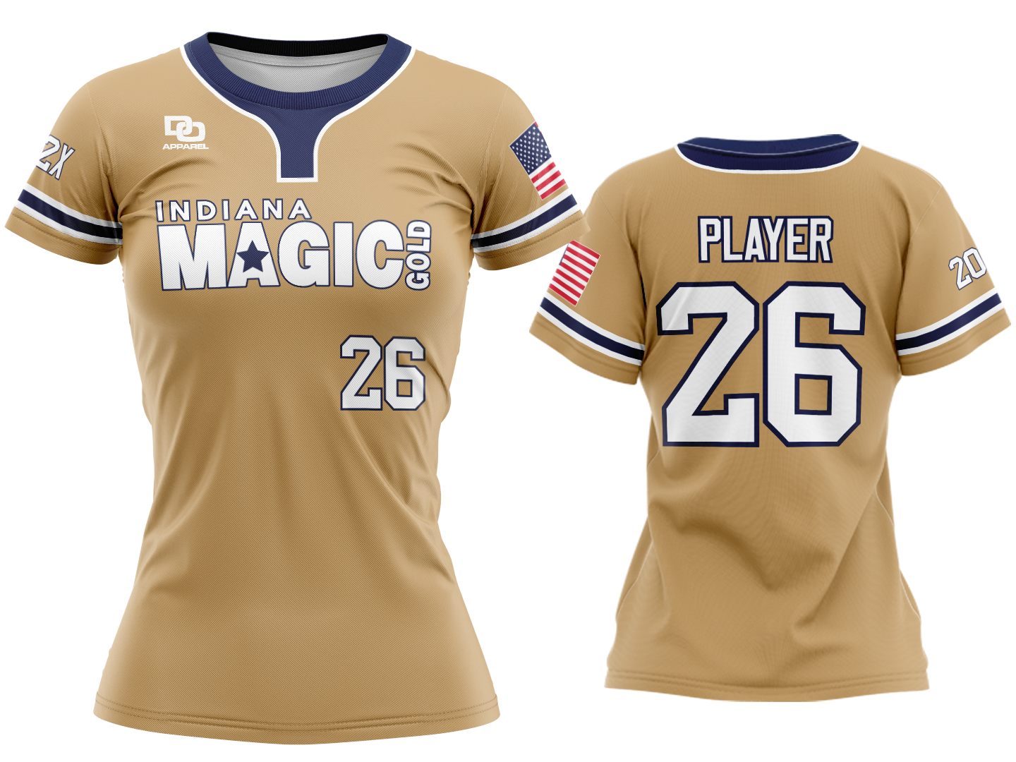 Custom Womens Crew Jersey - Vegas