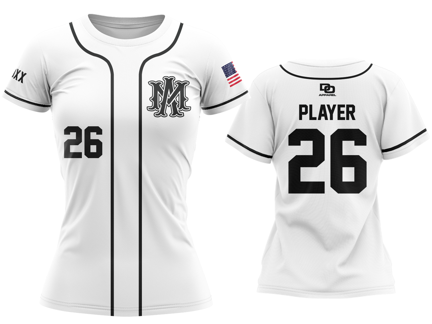 Custom Crew Jersey - White