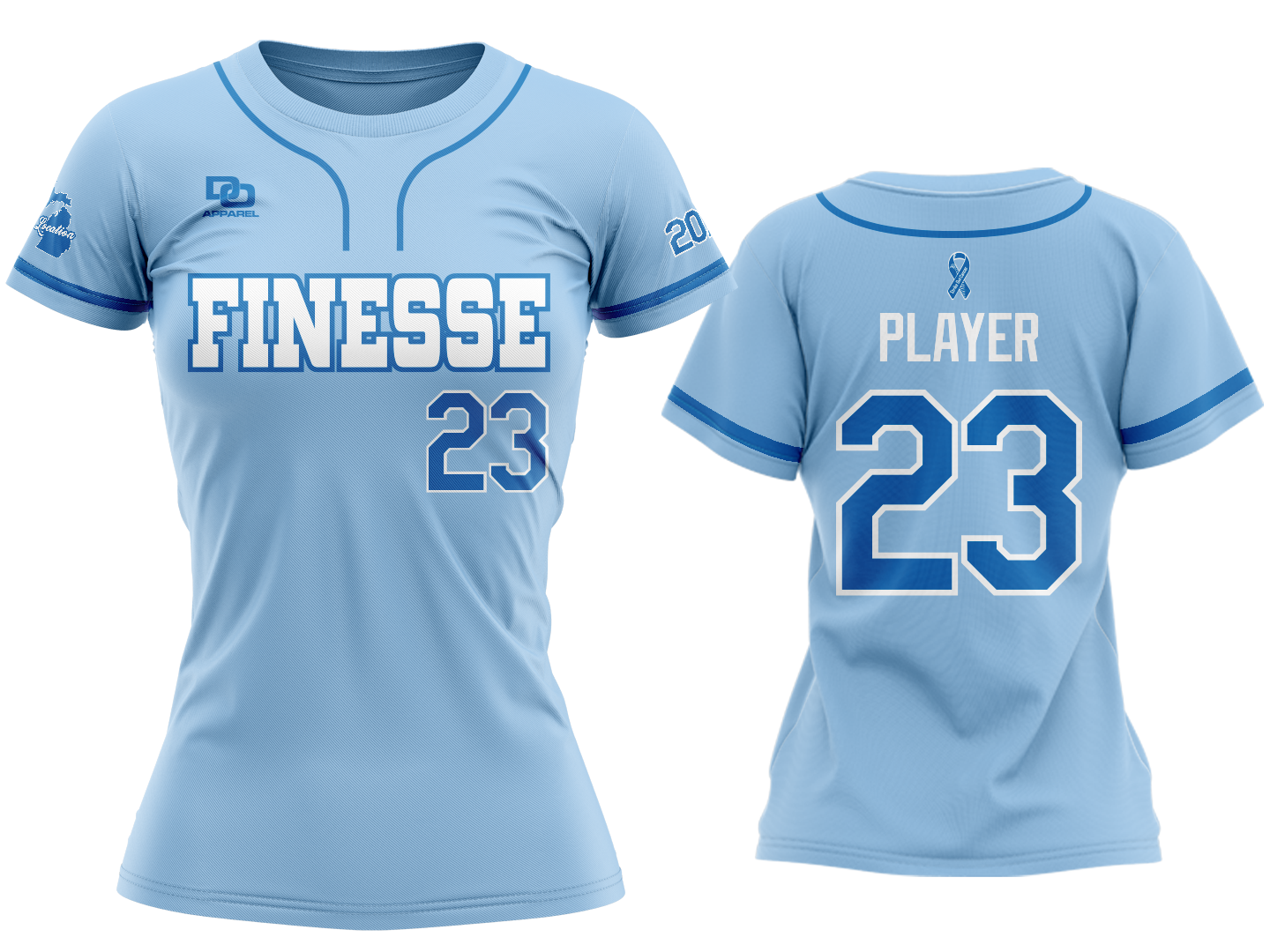 Custom Women's Crew Jersey - 2027 Columbia