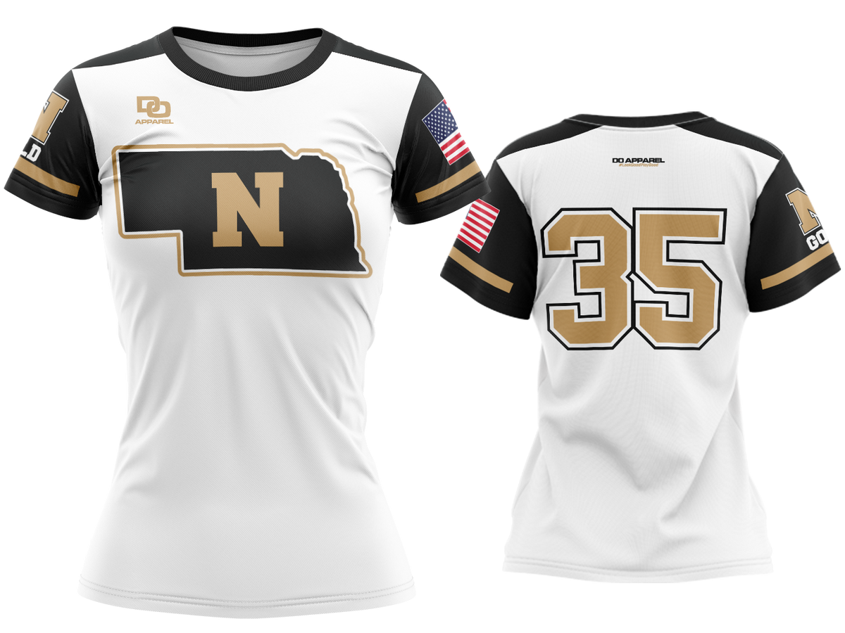 Custom Womens Crew Jersey - NE White Alt