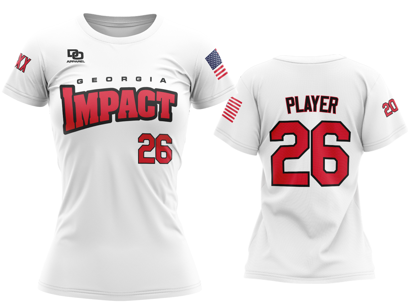 Custom Womens Crew Jersey - White OSU