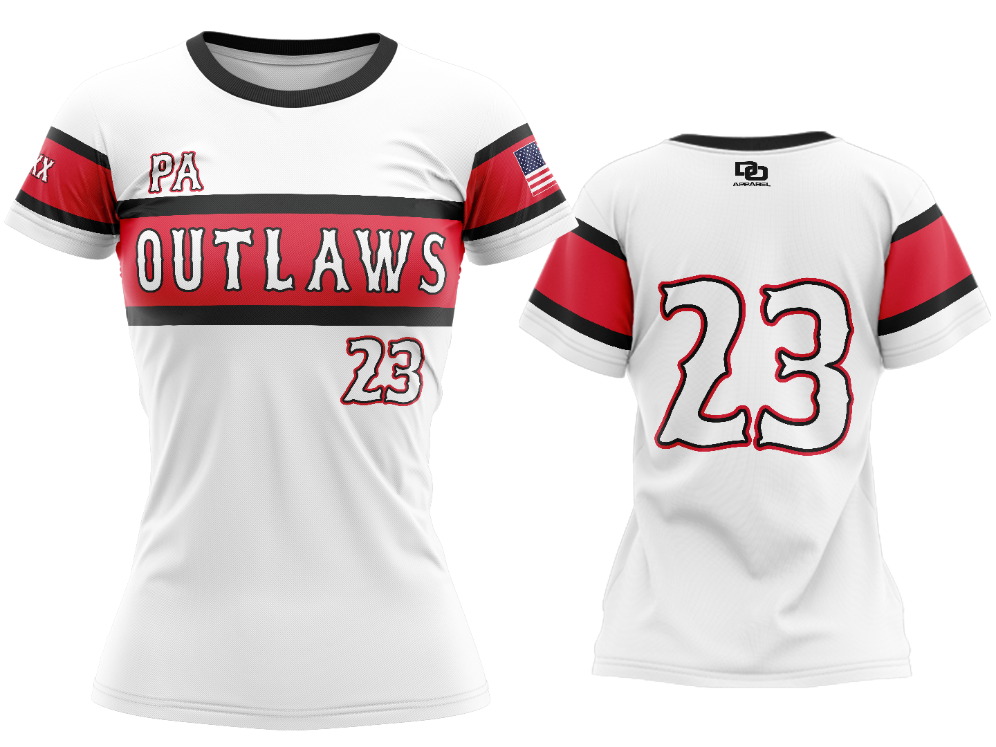 Custom Womens Crew Jersey - ChiSox White