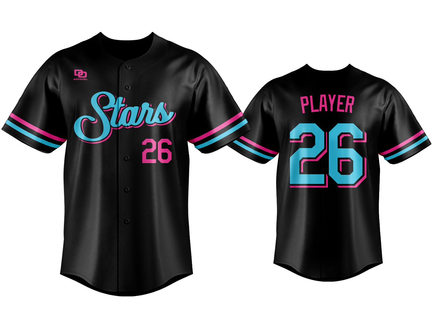 Custom Button Up Jersey - Vice