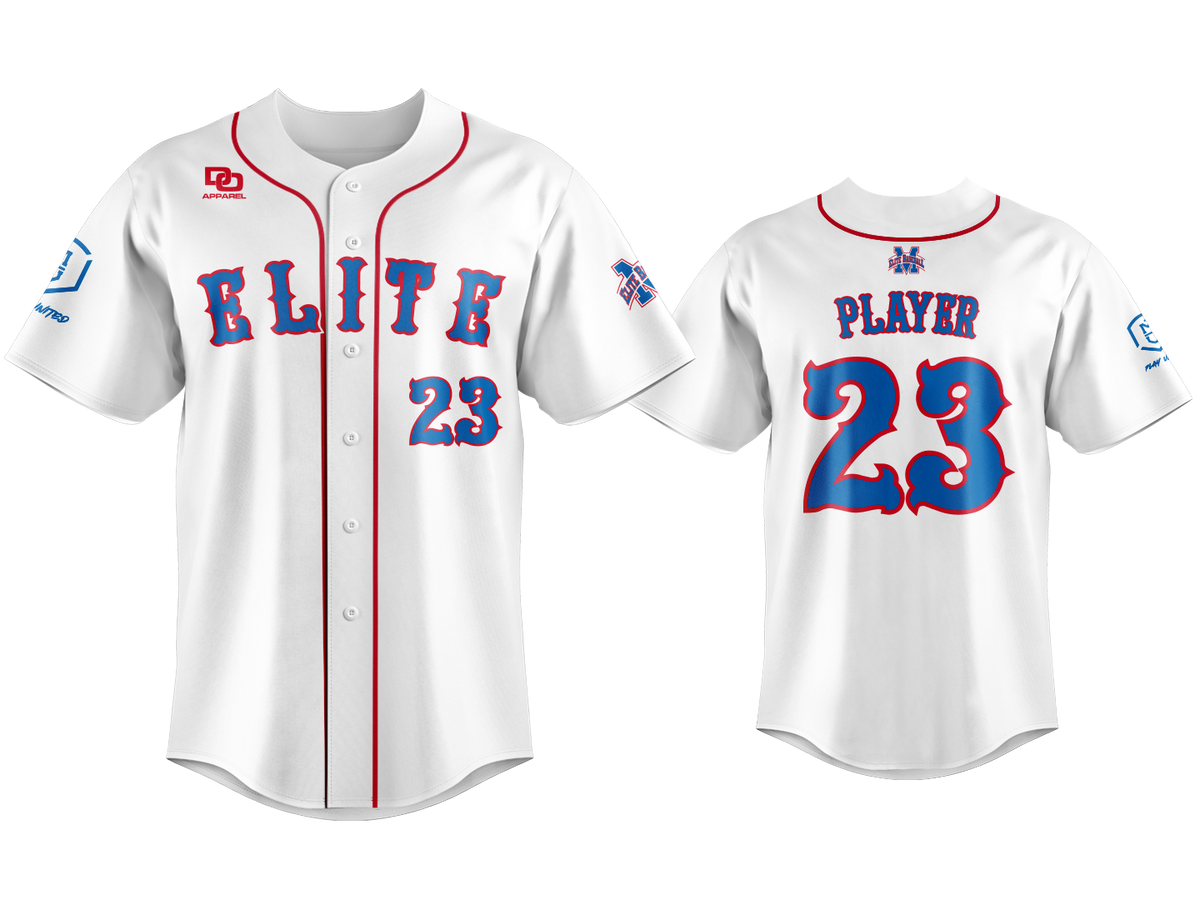 Custom Button Up Jersey - Boston White