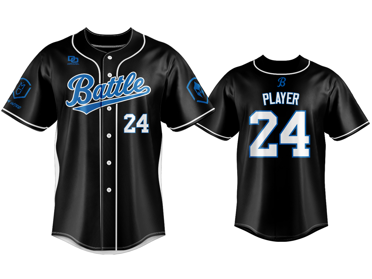 Custom Button Up Jersey - KC Black