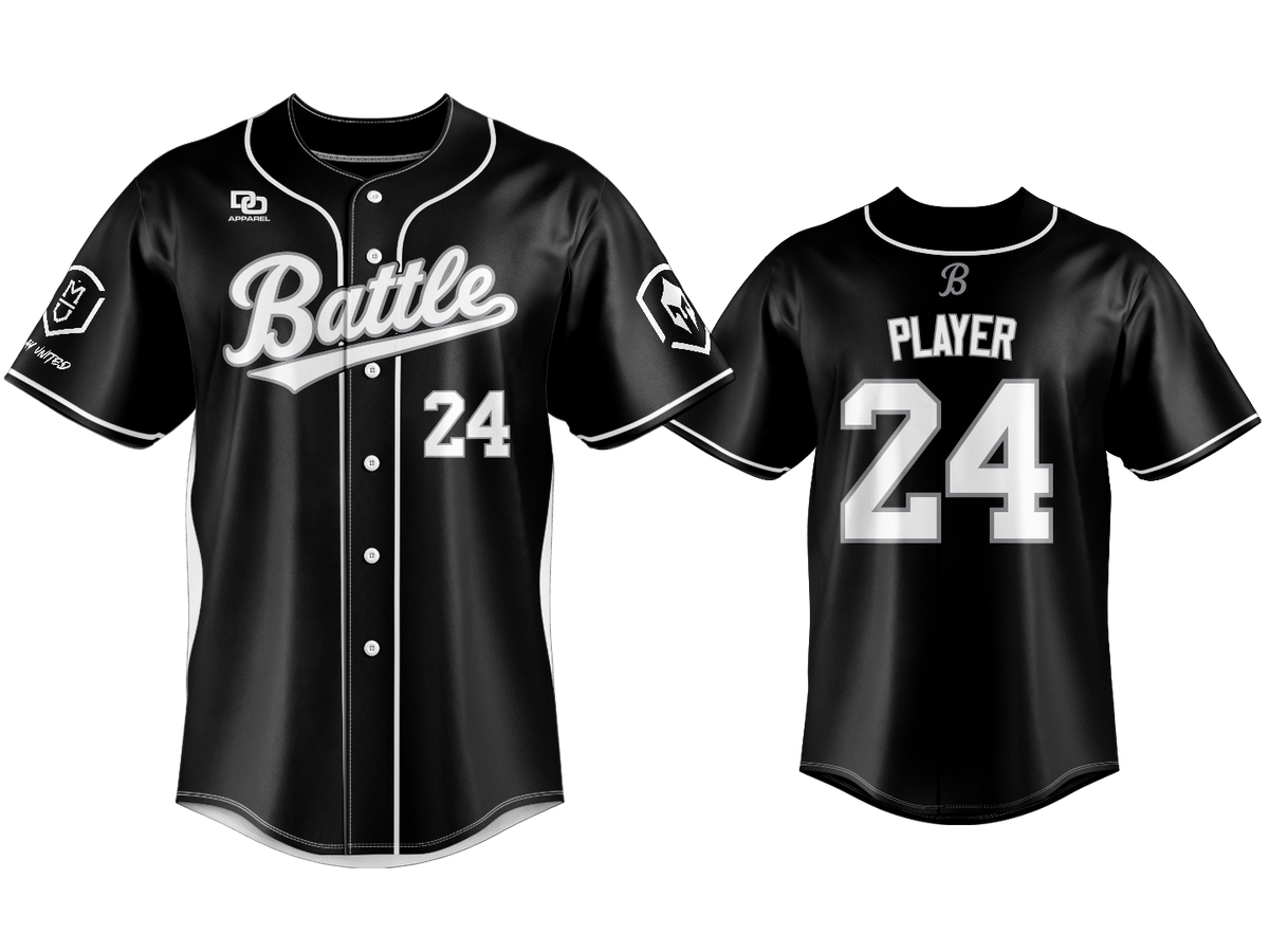 Custom Button Up Jersey - KC Black