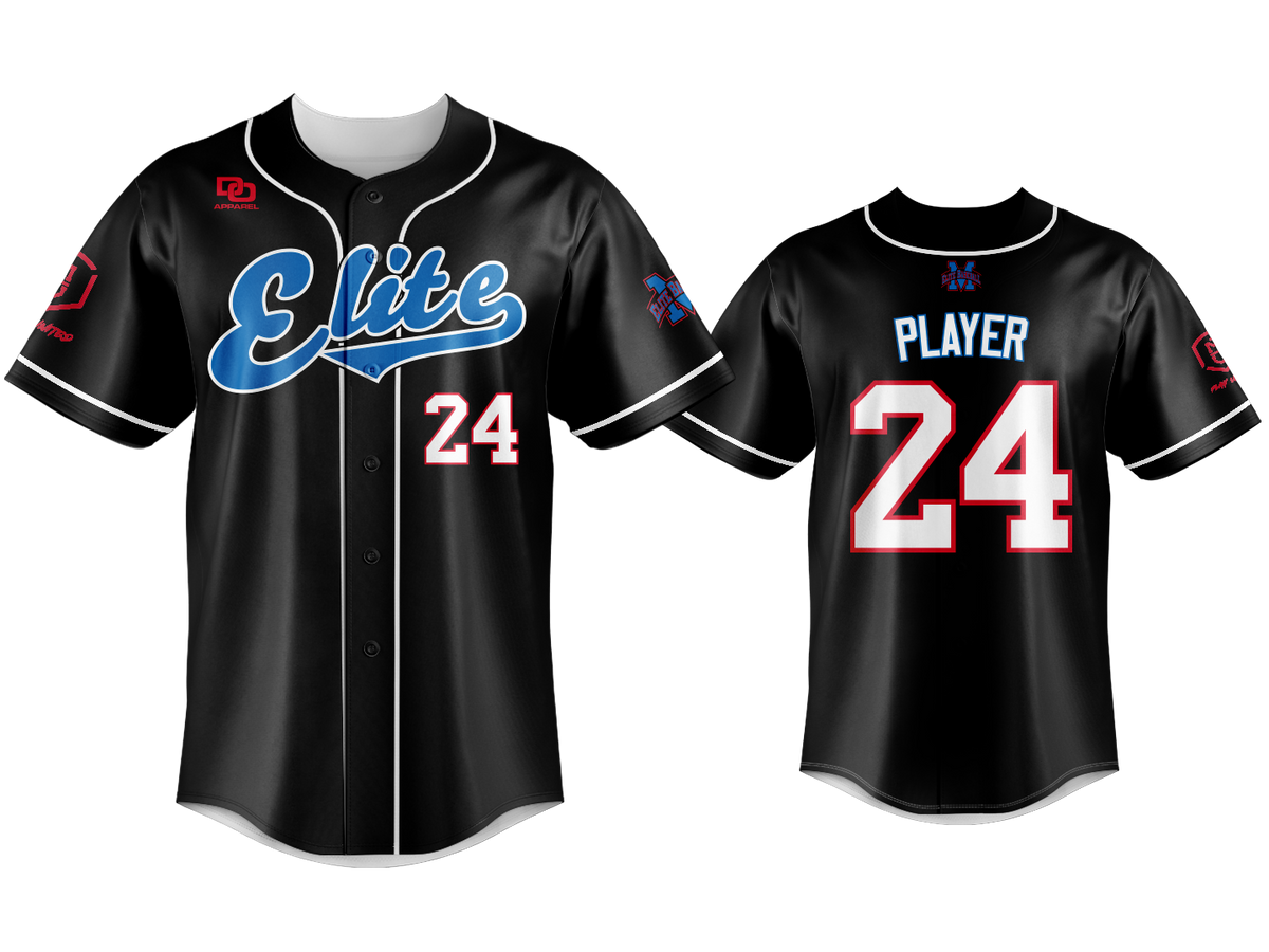 Custom Button Up Jersey - KC Black