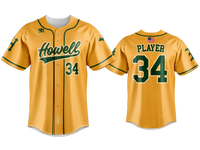 Custom Button Up Jersey - Athletic Gold