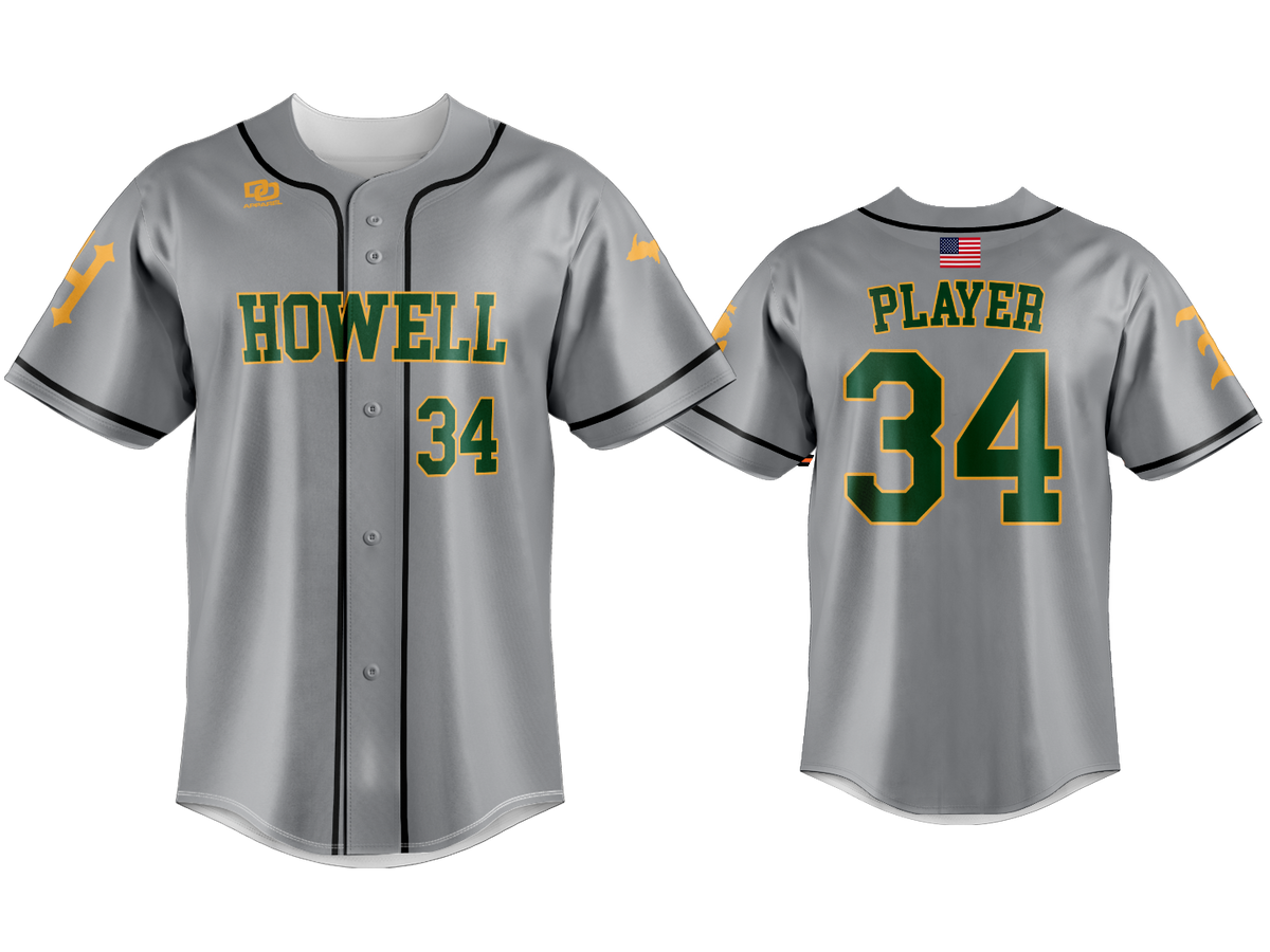 Custom Button Up Jersey - Graphite