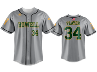 Custom Button Up Jersey - Graphite