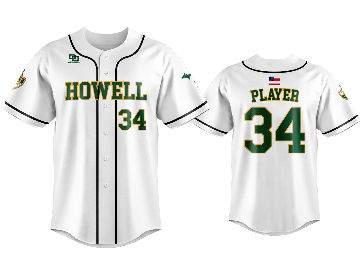 Custom Button Up Jersey - White Match