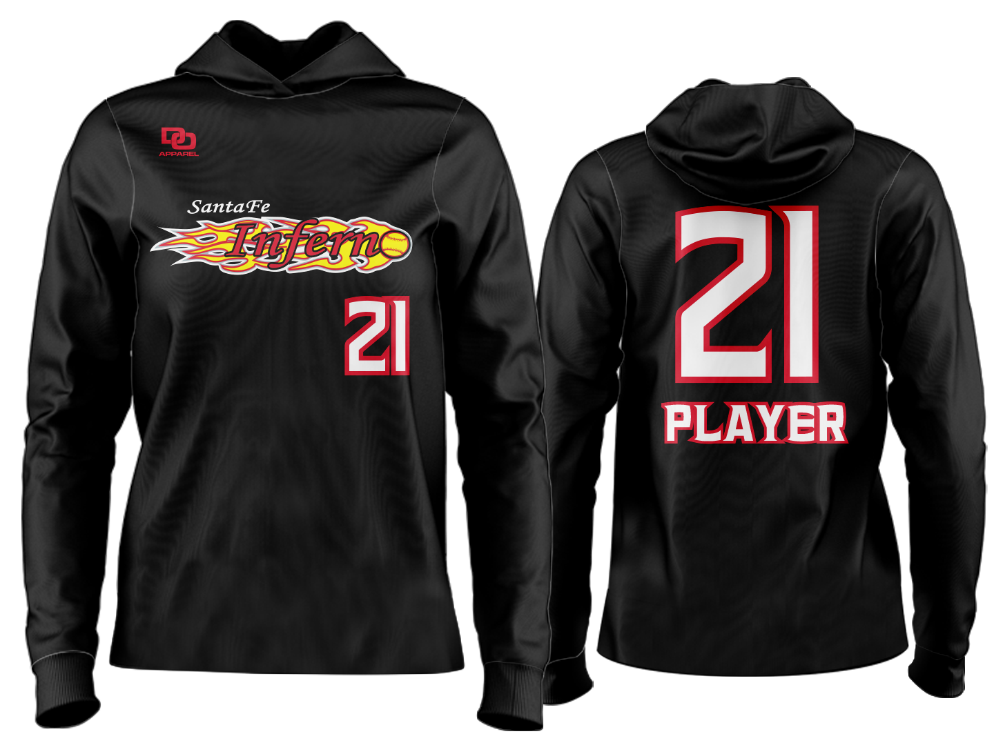 Custom Team Hoodie - Black