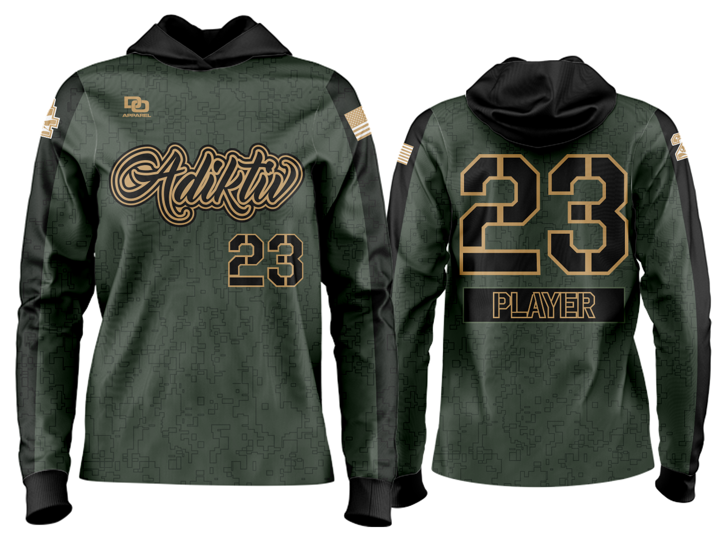 Custom Team Hoodie - Camo