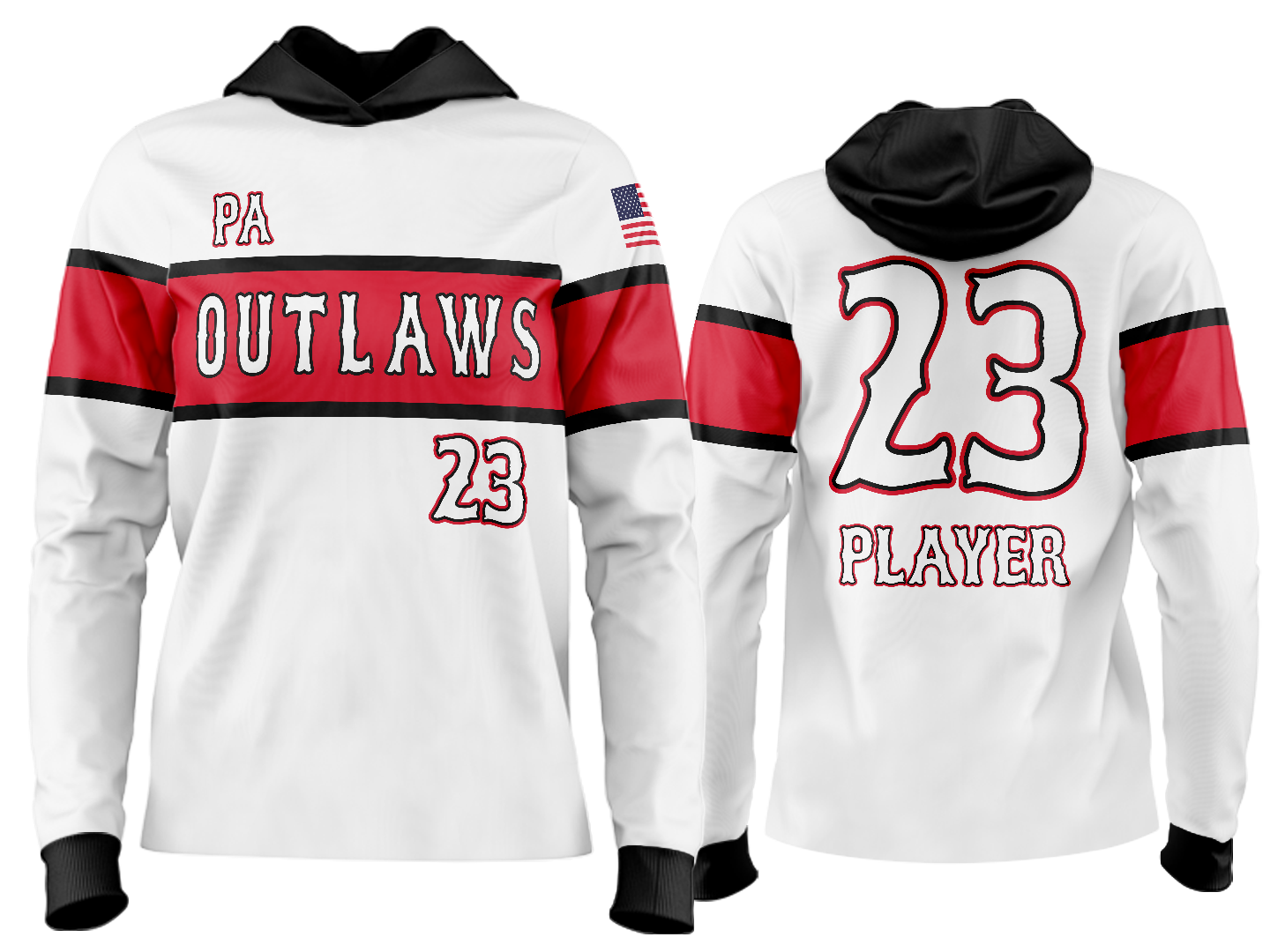 Custom Team Hoodie - ChiSox White