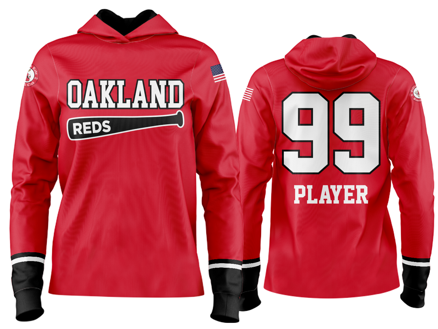 Custom Team Hoodie - Red