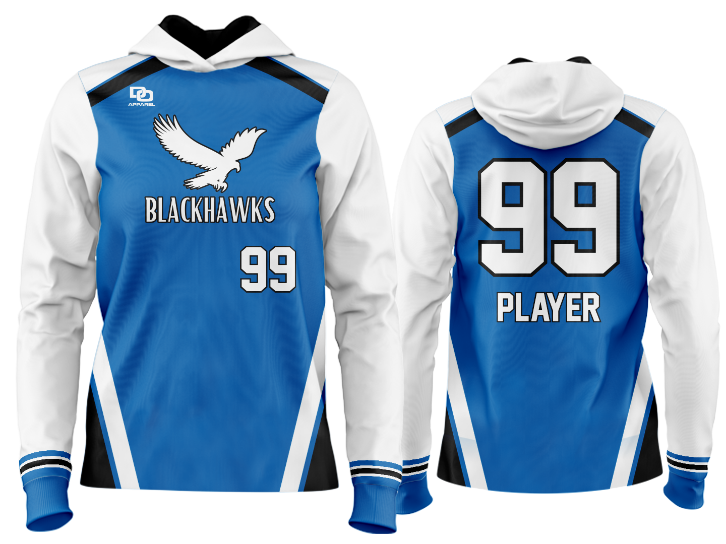 Custom Team Hoodie - Royal 1