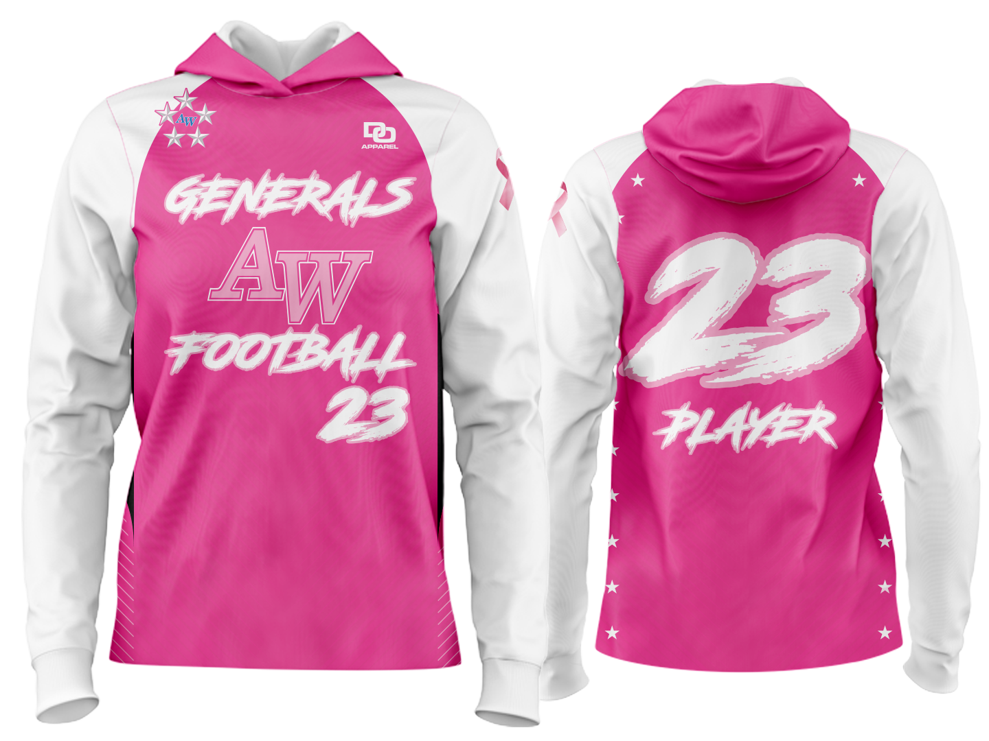 Custom Team Hoodie - Pink