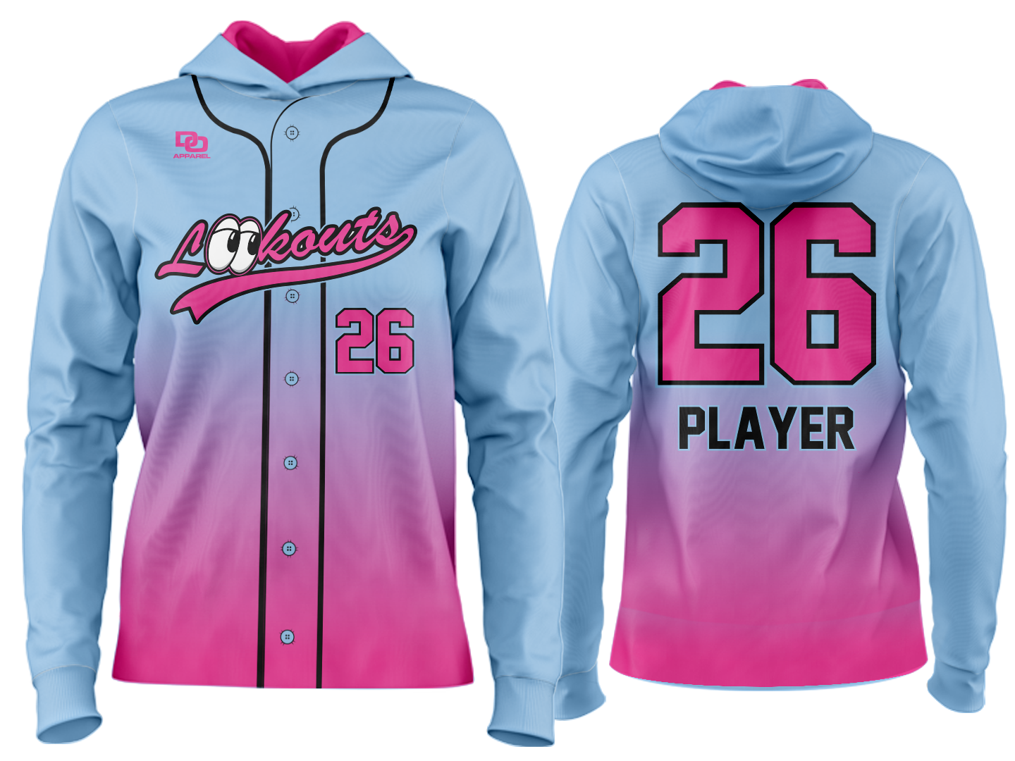 Custom Team Hoodie - Alternate Fade