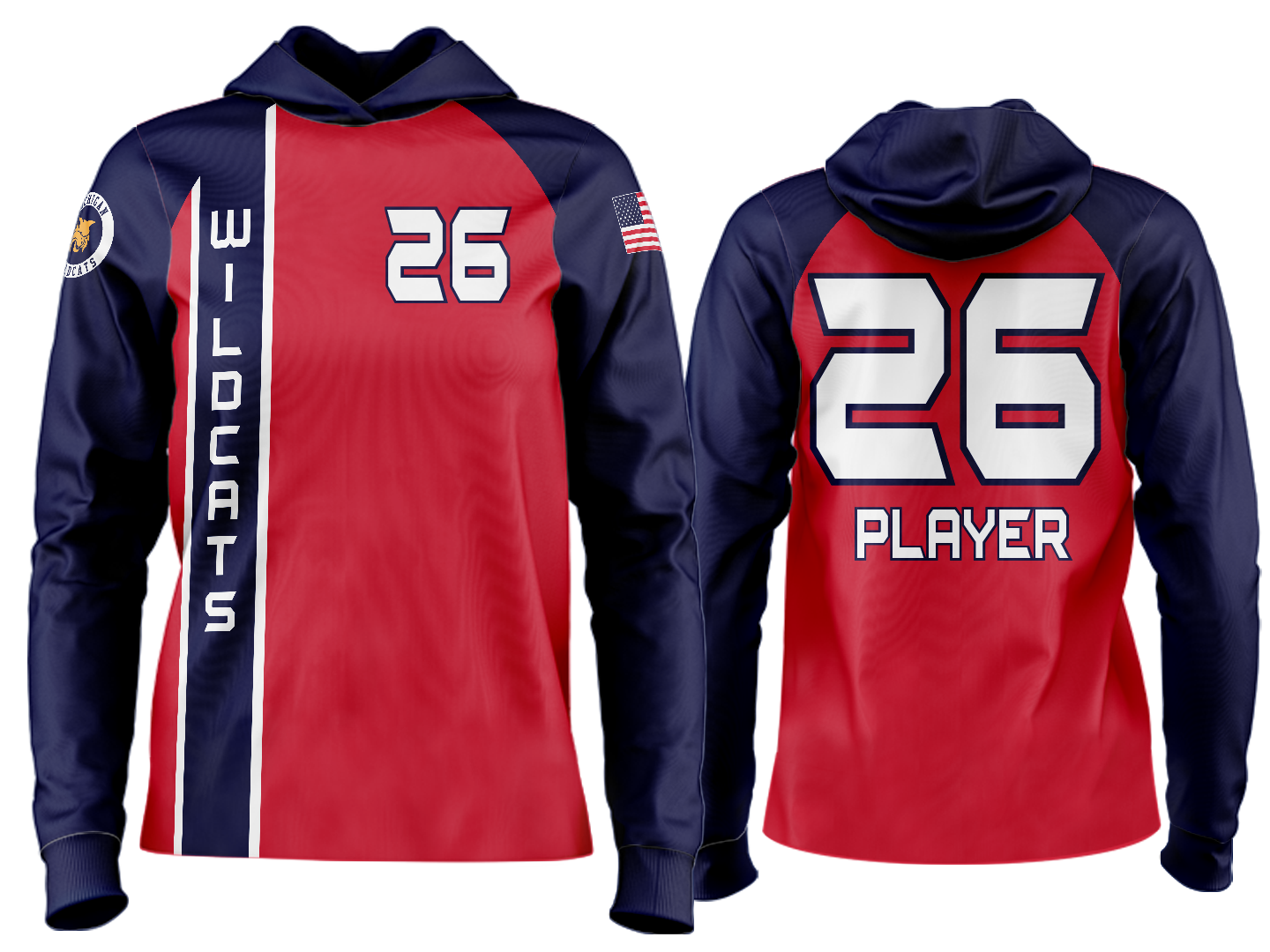 Custom Team Hoodie - Red