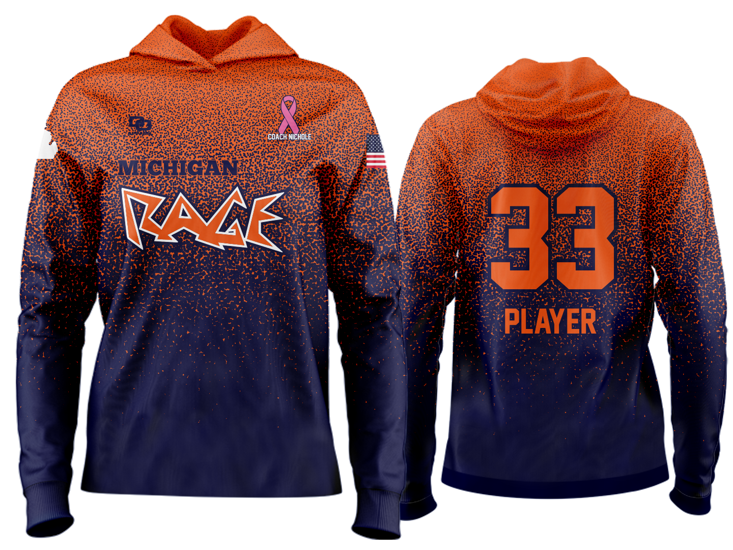 Custom Team Hoodie - Splatter