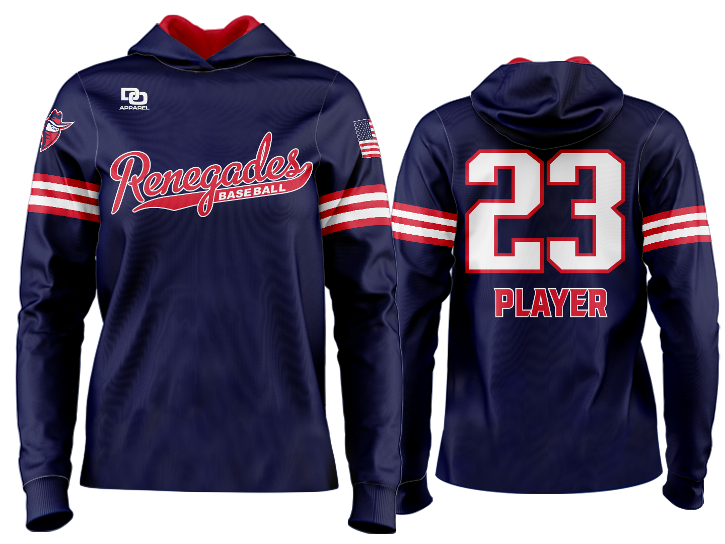 Custom Team Hoodie - Traditional Navy