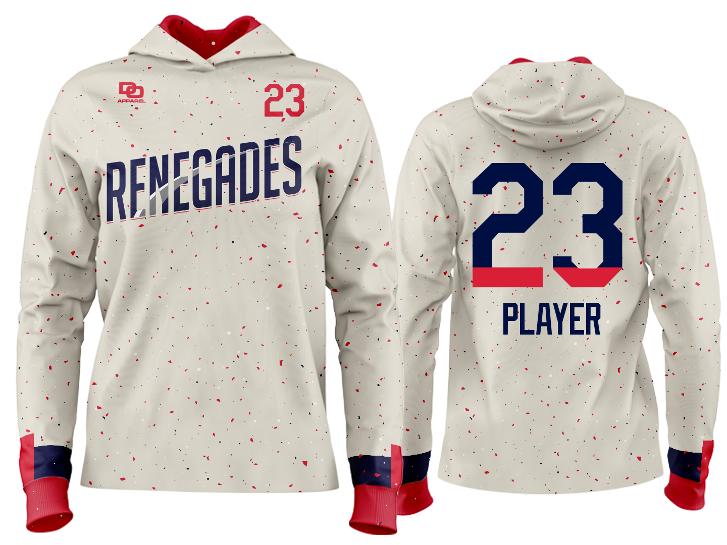 Custom Team Hoodie - Ivory