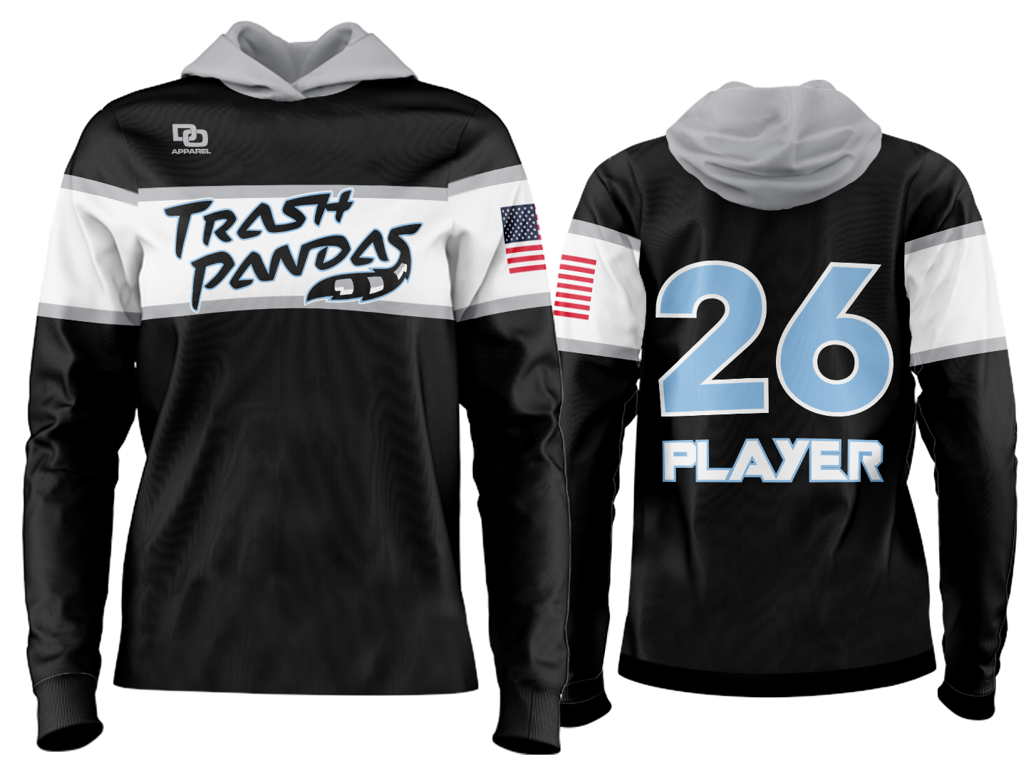 Custom Team Hoodie - Black