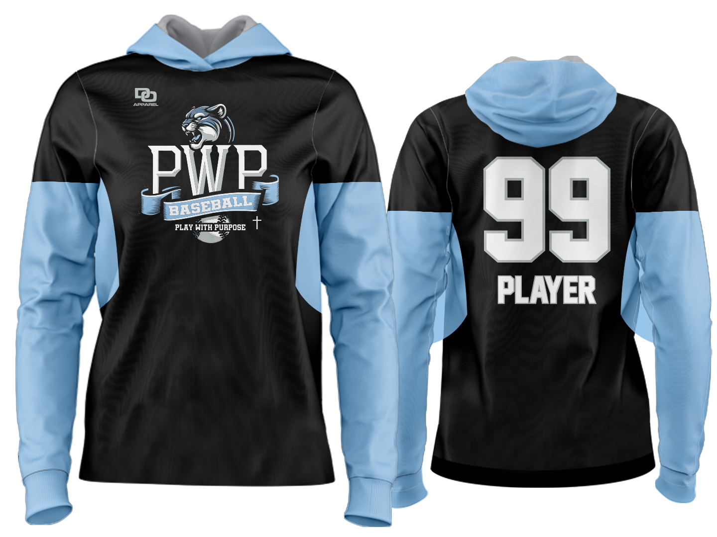 Custom Team Hoodie - Black