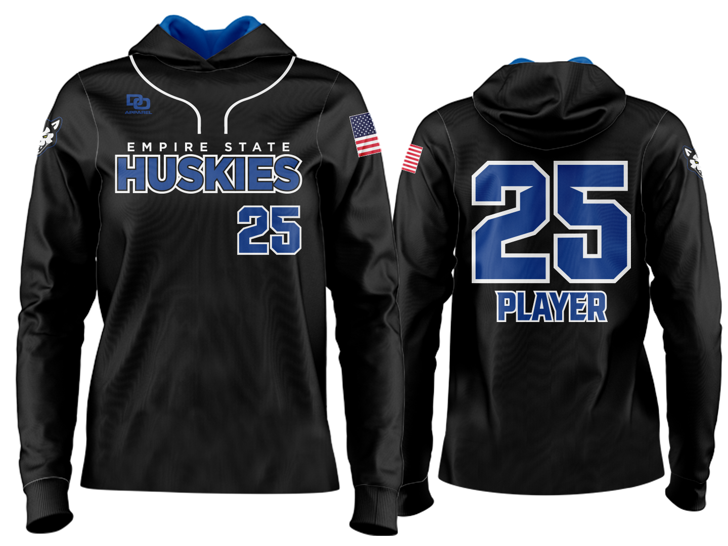 Custom Team Hoodie - Black