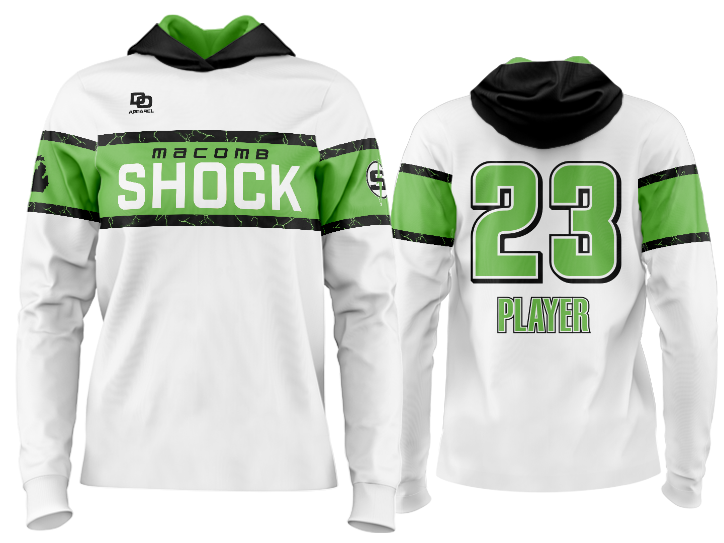 Custom Team Hoodie - Chi White