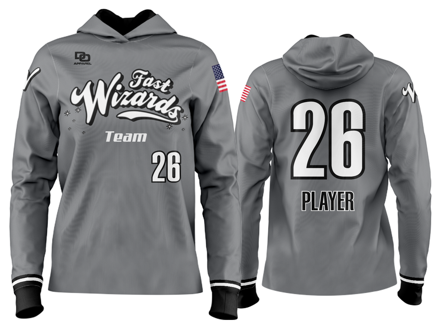 Custom Team Hoodie - Graphite