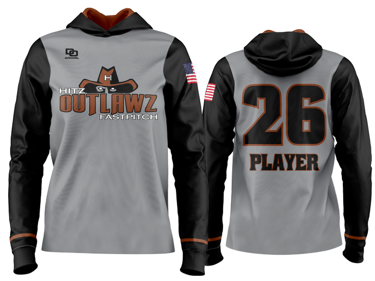 Custom Team Hoodie - Charcoal