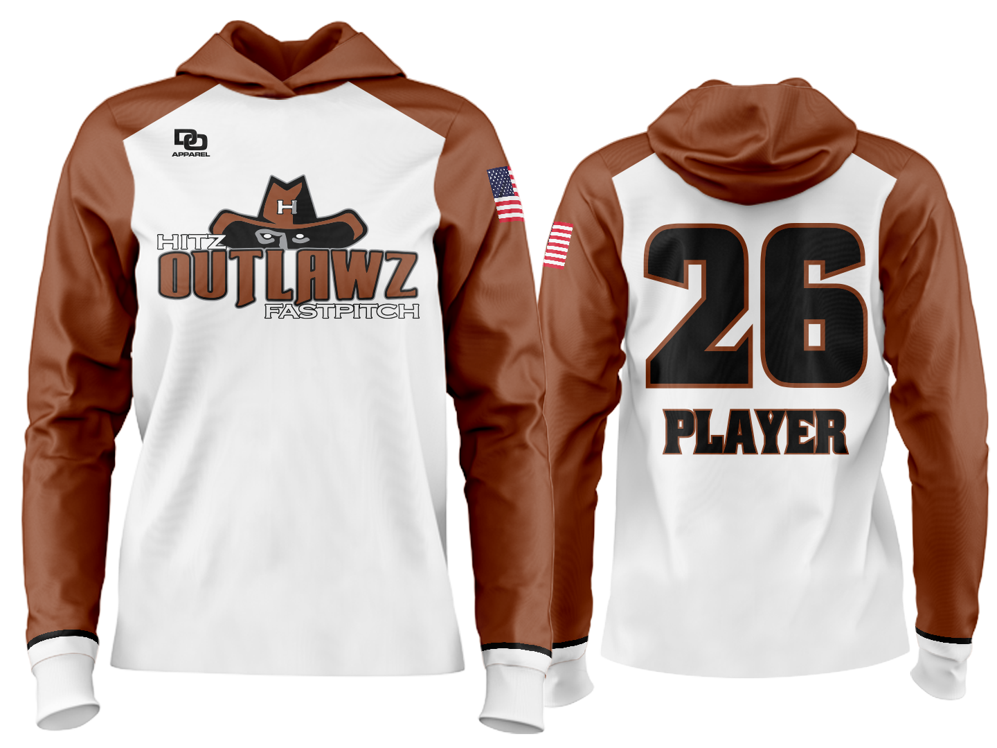 Custom Team Hoodie - White
