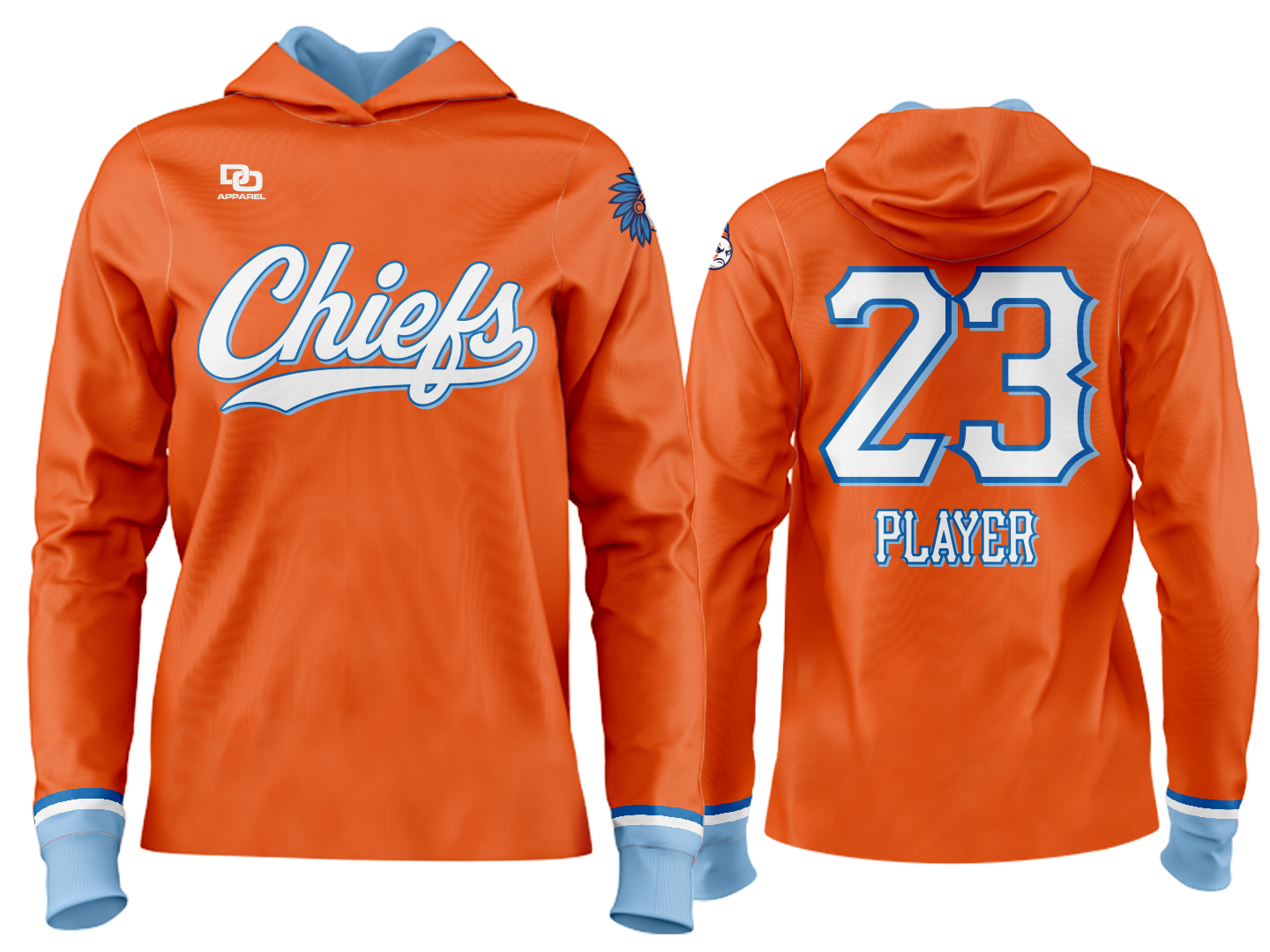 Custom Team Hoodie - Orange