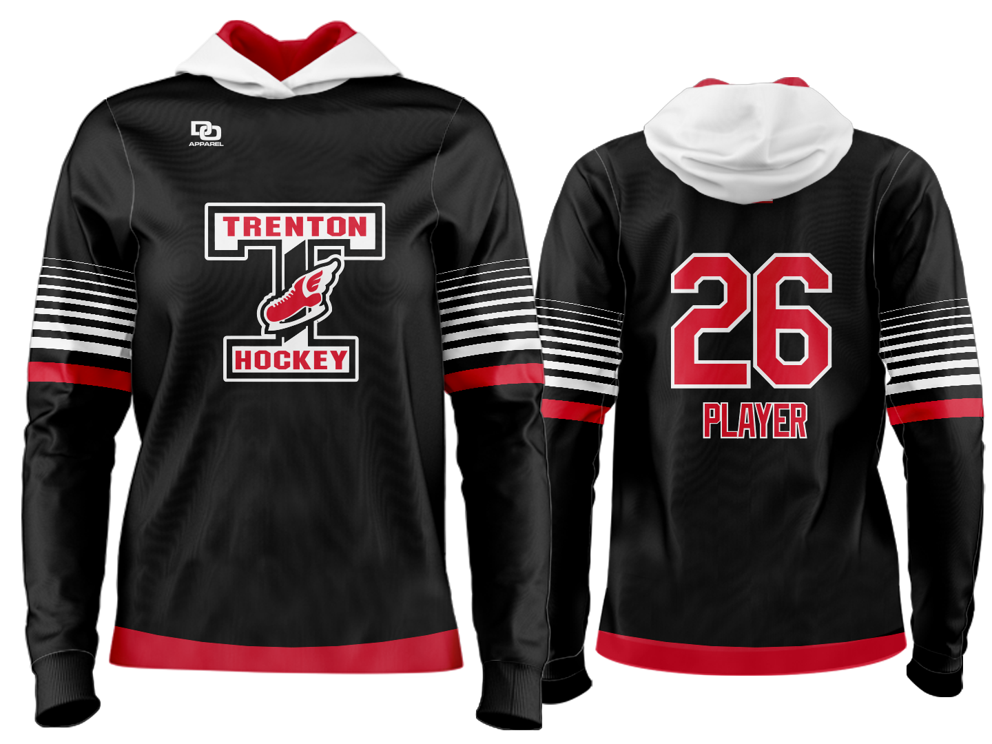 Custom Team Hoodie - Black Opt 2