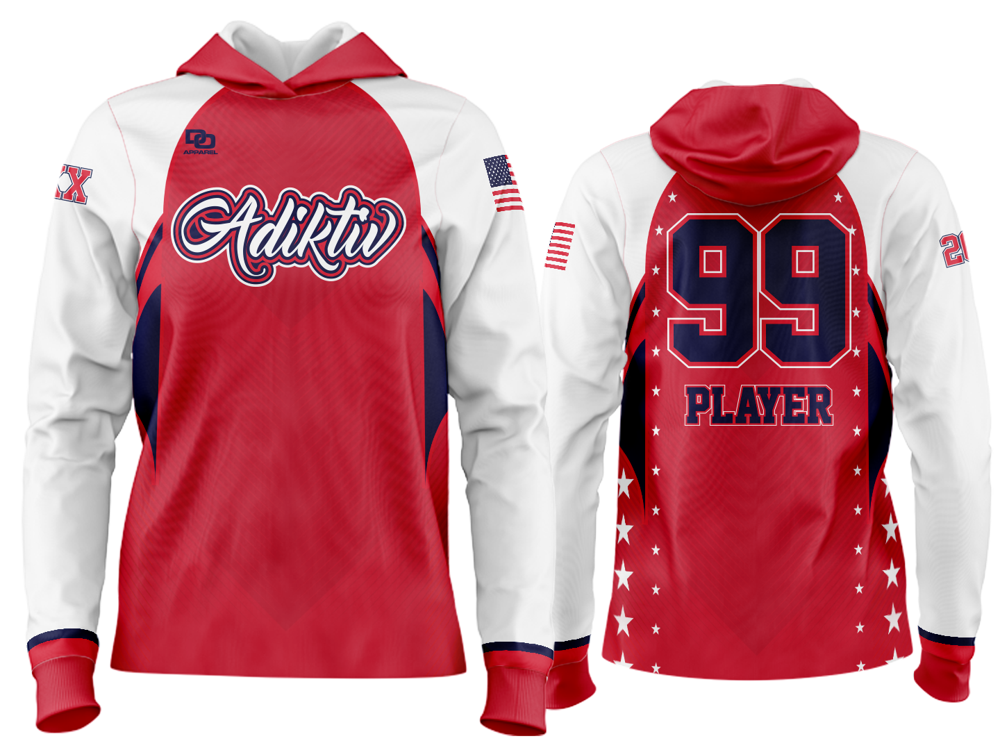 Custom Team Hoodie - USA 4