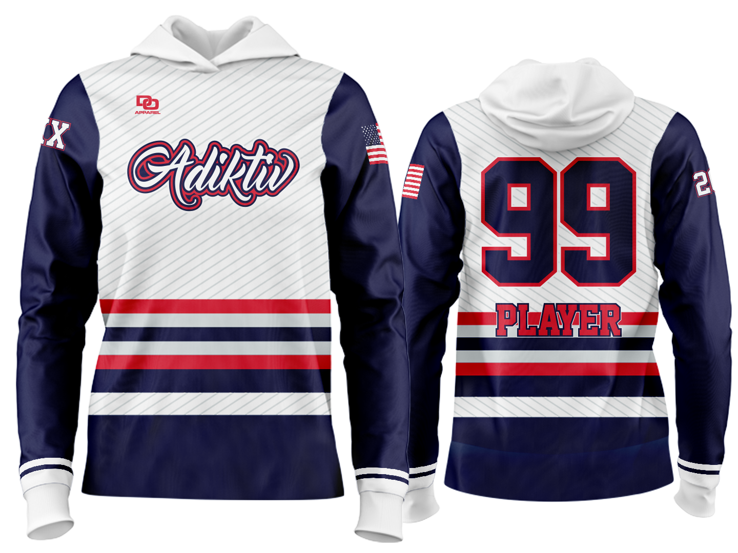 Custom Team Hoodie - USA 7