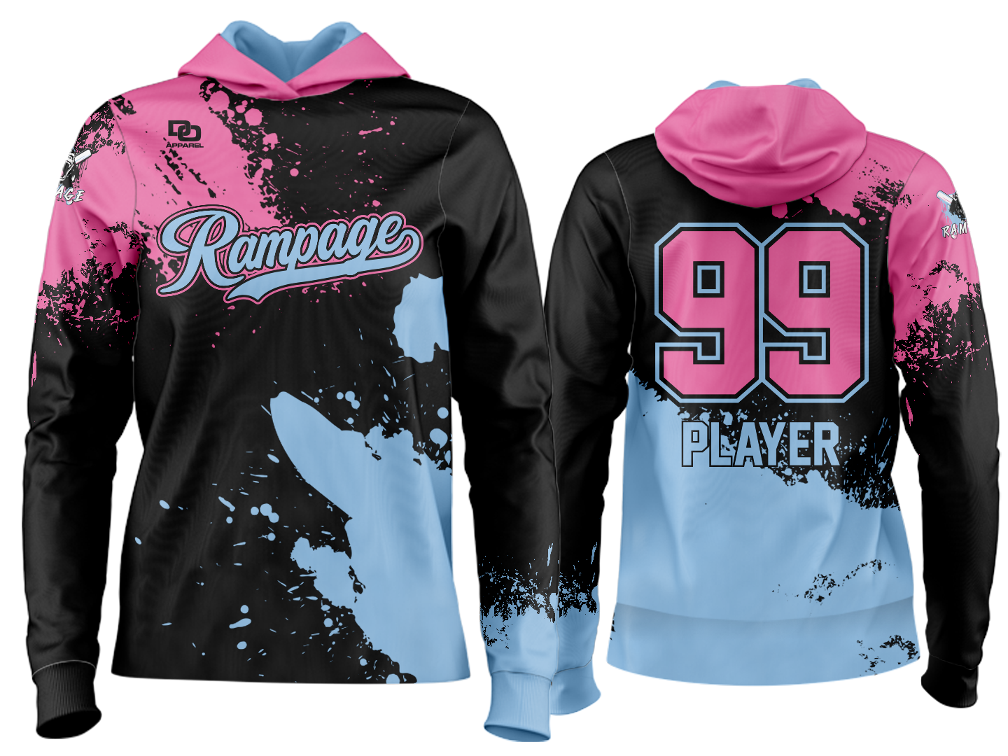 Custom Team Hoodie - Splatter