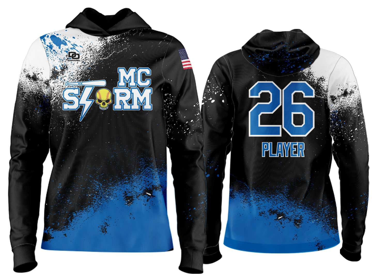 Custom Team Hoodie - Splatter