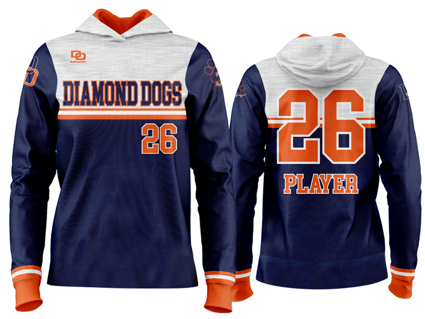 Custom Team Hoodie - Split (Recommended)